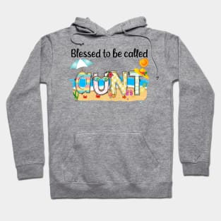 Blessed To Be Called Aunt Summer Beach Happy Mother's Hoodie